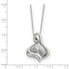 Black Bow Jewelry Rhodium Plated Sterling Silver Maternal Bond Necklace, 18 Inch - 2 of 4