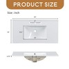 36-inch bathroom vanity with two soft close doors, adjustable shelves and three drawers - Leovsnove - 3 of 3