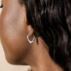 SHINE by Sterling Forever Colby Pointed Teardrop Hoops - 2 of 4