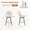 Bekrvio 26'' Counter Height Bar Stools, Linen Fabric - 2 of 4