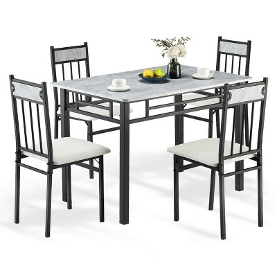 Sugift Dining Table Set For 4, Dining Table And Chairs Set Of 4 For ...