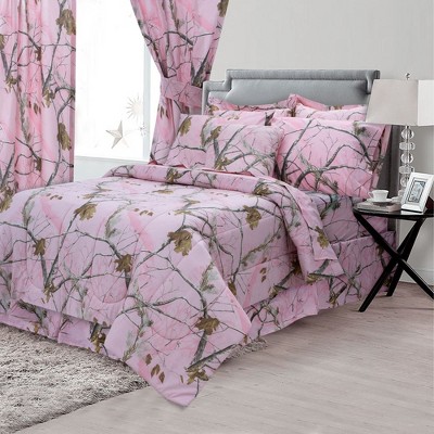 Realtree AP Pink Camouflage Comforter Set - Full