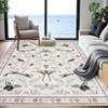 Insect Washable Soft Area Rugs for Living Room Bedroom Ultra-Thin Non Slip Dining Room Stain Resistant Rug Large Carpet - 2 of 4
