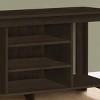 GlasFlength TV Stands and Consoles TV Console Table TV Center TV Stand with Open Storage Shelves for Living Room, Black, 47.75"*17.25"*24.25" - 3 of 4