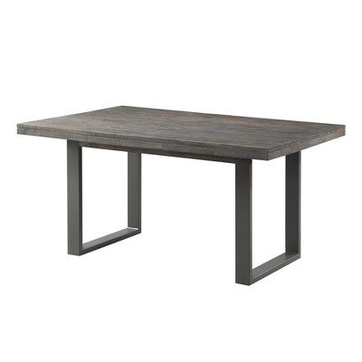 Transitional Sullivan Rectangular Dining Table in Dark Ash