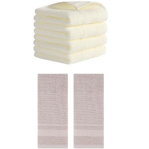 REGALWOVEN 100% Cotton Solid Soft Absorbent Bathroom Decorative Hand Towel 13" x 29" - 1 of 4
