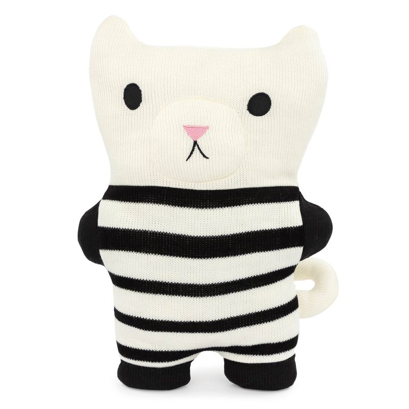 Saturday Park Henry The Cat Pillow Buddy  - 17" Tall Black and White, 2 of 11