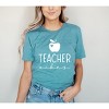 Simply Sage Market Women's Teacher Vibes Cursive Apple Short Sleeve Graphic Tee - 2 of 4