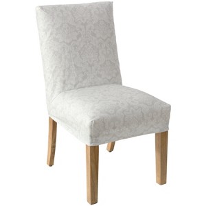 Slipcover Dining Chair Damask Gray - Simply Shabby Chic
