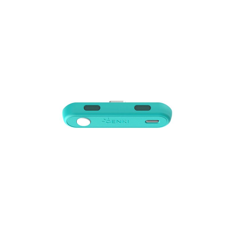 GENKI Audio Lite Bluetooth 5.0 Adapter for Nintendo Switch/Switch Lite Compatible with All BT Headphones & Airpods, Low Latency Turquoise, 1 of 3