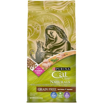 Purina Cat Chow Naturals Grain Free with Chicken Adult Complete & Balanced Dry Cat Food - 6.3lbs