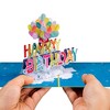 Paper Love HugePop Jumbo Supersized Pop Up Birthday Card, Happy Birthday Balloons, 10" x 14" Cover - Includes Envelope and Note Tag - 4 of 4