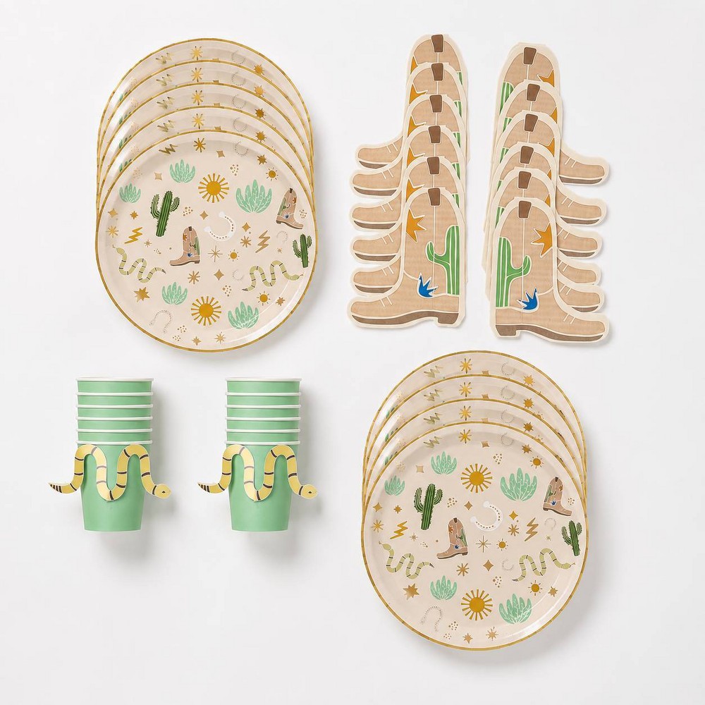 POP party supplies Western Disposable Party Set for 12