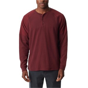 BASS OUTDOOR Mens Thermal Raglan Henley Shirt - 1 of 1