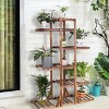 Artloge Multi-tier Extra Large Wooden Plant Stand 52" Tall Carbonized Wood Flower Pot Holder Display Rack for Home & Garden - 3 of 4