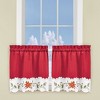 Collections Etc Poinsettia Curtains - 2 of 4