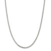 Black Bow Jewelry 4.25mm, Sterling Silver, Hollow Rolo Chain Necklace - 3 of 4