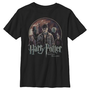 Boy's Harry Potter Deathly Hallows Group Shot T-Shirt - 1 of 4