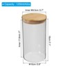 Unique Bargains Kitchen Food Storage Glass Jar with Airtight Bamboo Lid - 2 of 4