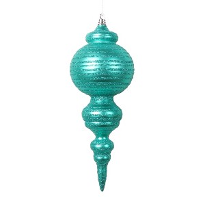 Vickerman 10" Matte with Glitter Finial Ornament - 1 of 1