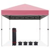 Instant Pop Up Canopy Tent for 1 Person Setup,Pop Up Commercial Canopy Tent,Easy Up Tent w/1-Button Push,Wheeled Bag,4 Sandbags,Bonus 8 Stake,4 Rope - 3 of 4