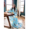 Catalonia Women Men Funny Printed Wearable Blanket Long Robe, Soft Fleece Mink Micro Plush Wrap Snuggie Blanket for Adult, Cozy Gift for Woman Man - 3 of 4