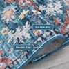 Indoor Washable Low Pile Non Slip Soft Carpet Vintage Area Rugs Retro Printed Distressed Rug for Living Room Bedroom Bedside - 4 of 4