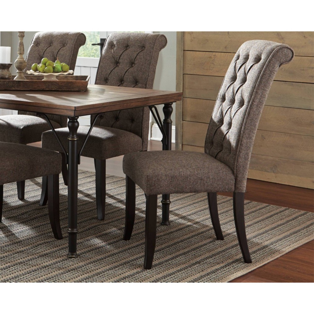 Tripton Dining Uph Side Chair Graphite Signature Design By Ashley