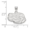 Black Bow Jewelry 10k White Gold Louisiana State Fighting Tigers NCAA Small Pendant - 2 of 3