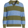 Lands' End Men's Long Sleeve Fuzzy Sweater Polo - 3 of 4