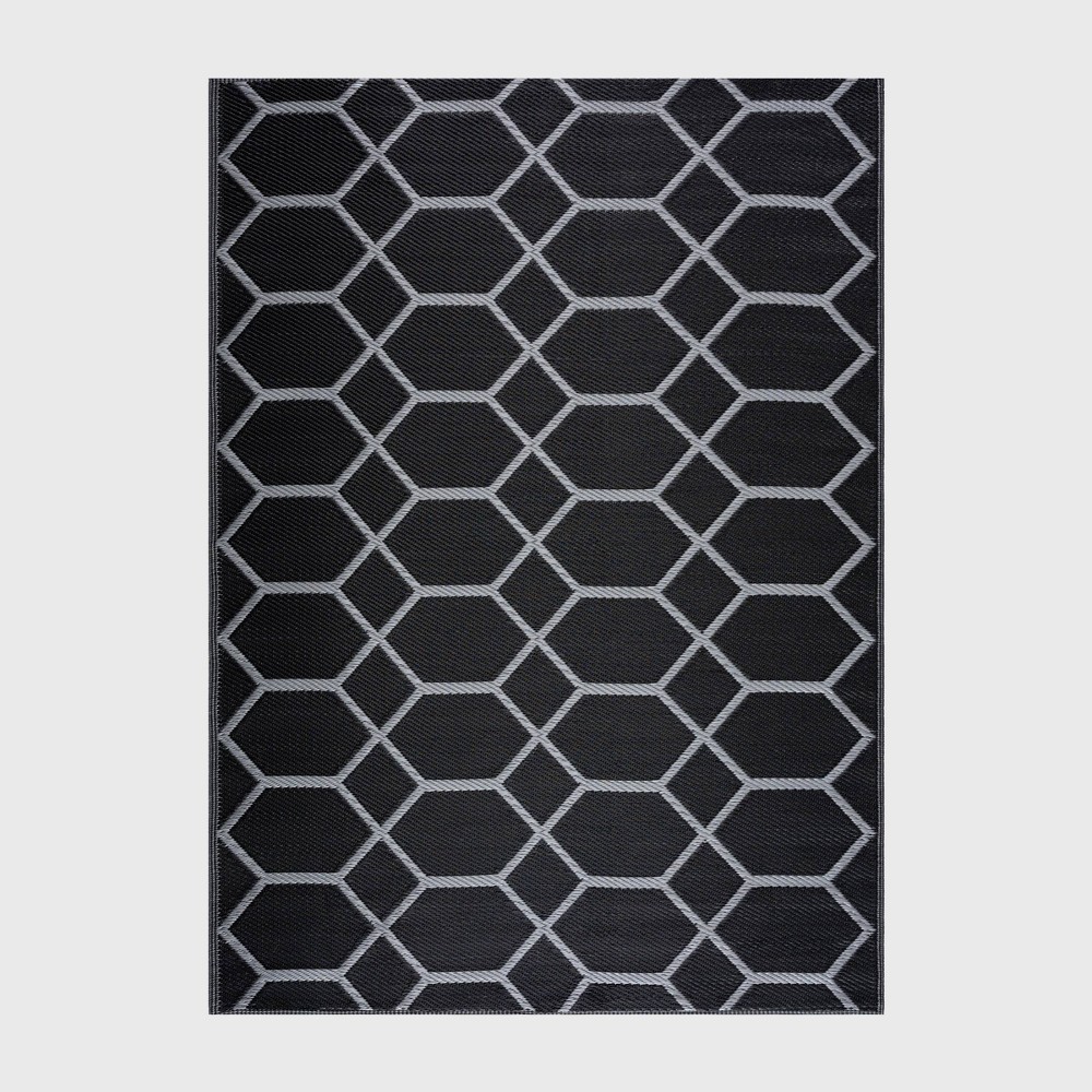 Photos - Area Rug Playa Rug 5'x7' Miami Recycled Plastic Rectangle Woven Indoor Outdoor Floo