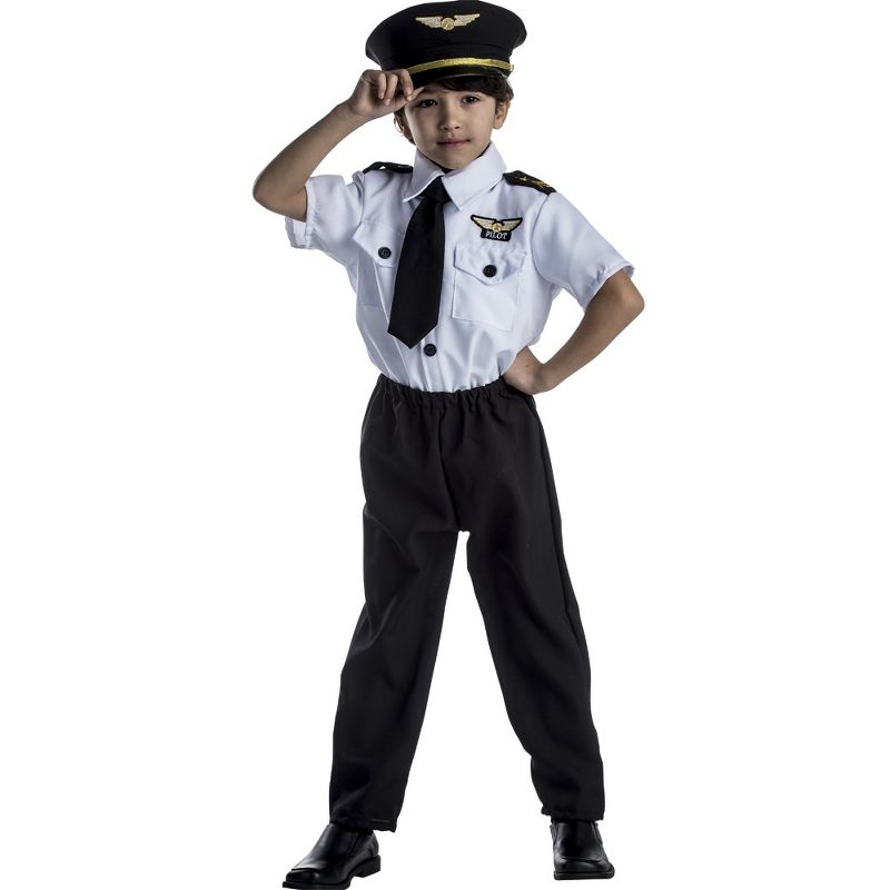 Dress Up America Airline Pilot Costume for Kids, 1 of 3