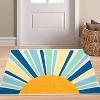 Coucheta Area Rug Machine Washable Non-Slip Modern Minimalist Accent Carpet for Living Room Bedroom Entryway,Multi-Color & Size - 2 of 4