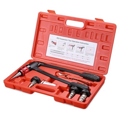 Yescom PEX Expansion Tool Kit 1/2" 3/4" 1" Tube Expander with Auto Rotation Heads