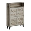Shoe Cabinet with 2 Flip Drawers, Freestanding Shoe Storage Cabinet with Open Shelves, Hidden Narrow Shoe Rack for Entryway Hallway - 3 of 4