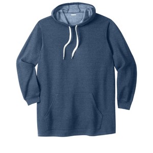KingSize Men's Big & Tall Fleece Longer-Length Pullover Hoodie - 1 of 4