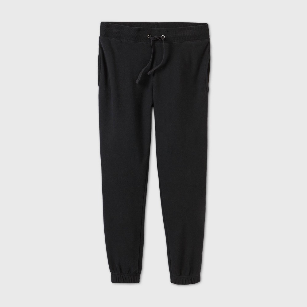 Size M Men's Standard Fit Tapered Jogger Pants - Goodfellow & Co™ Black 