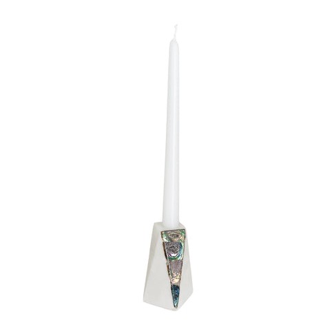 MOTHER-OF-PEARL CANDLE HOLDER - SET OF 3 main image 0