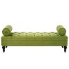 Christopher Knight Home Mirelle Modern Velvet Upholstered Tufted Bench with 2 Detachable Pillows - 2 of 4