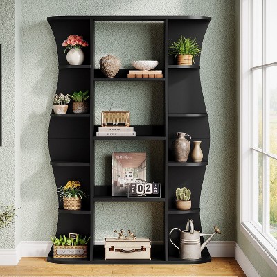 Hommoo 5-Tier Floor Standing Bookshelf Black