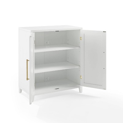 White Recessed Panel Stackable Kitchen Pantry Cabinet