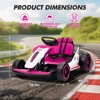 Electric Drift Go Kart for Kids, Go Kart with 200W Dual Motor & 7AH Battery, 8.1MPH Max Speed, 360° Drifting, Safety Belt, 110LBS Load - 4 of 4