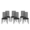 Set of 6 Regina French Country Wood and Cane Upholstered Dining Chairs - Christopher Knight Home - 2 of 4