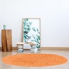 HomeStock New Flokati  1400gram Sherbet 8RD, Flokati, Hand Woven Rug - 2 of 4