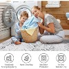 Washable Boho Vintage Area Rug, Low Pile Foldable Non-Slip Non-Shedding Indoor Floor Carpet for Bedroom Home Office - 4 of 4