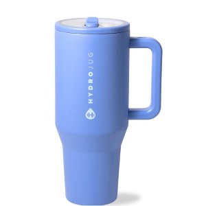 HydroJug Traveler - Water Bottle with Handle & Flip Straw - Leak Resistant Tumbler, Insulated, Stainless Steel & Rubber Base - 1 of 4
