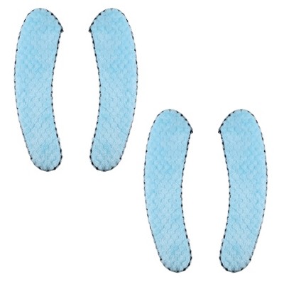 Unique Bargains 2 Pair Toilet Seat Cover Pad Bathroom Warm Toilet Seat Cushion Washable Reusable