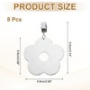 Unique Bargains Stainless Steel Flower Shape Tablecloth Weight Clips Silver 2.68" x 2.68" - 2 of 4