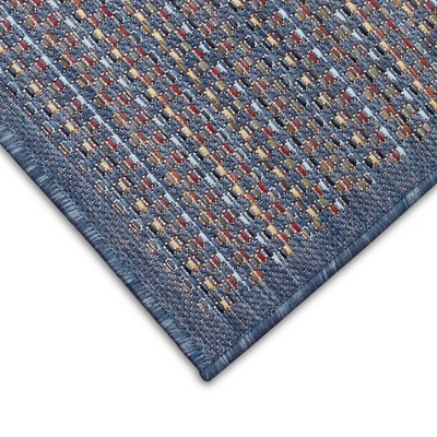 Denim Flat Woven Rectangular Indoor/Outdoor Rug 5' x 7'