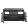 Modway Render 47 Plastic and Wood Bathroom Vanity Cabinet in Gray - 4 of 4